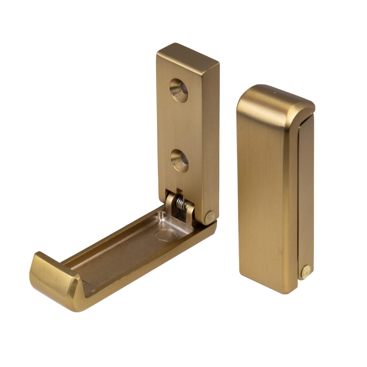Folding Robe Hook Champagne Gold